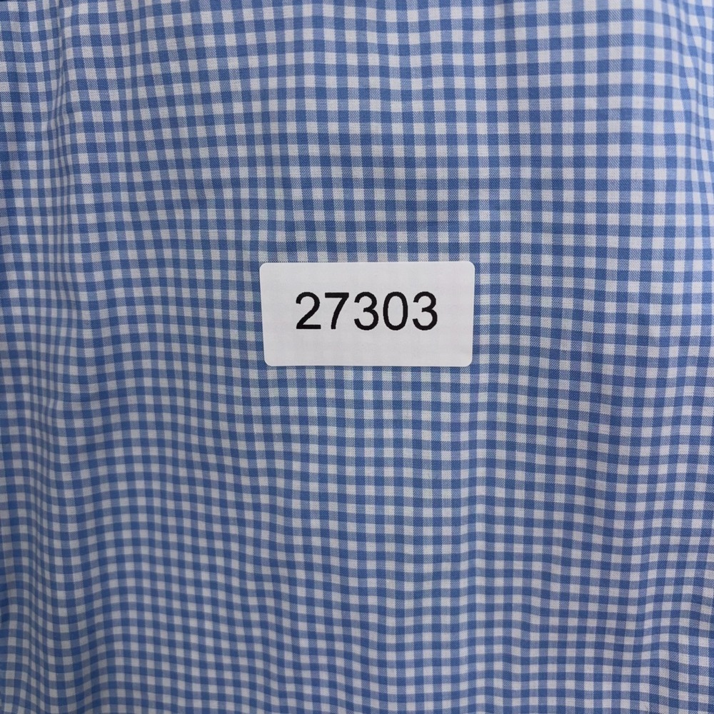 Lauren Ralph Lauren Shirt Womens 1X Blue Gingham Non-Iron 3/4 Sleeve Preppy LRL - Picture 6 of 6